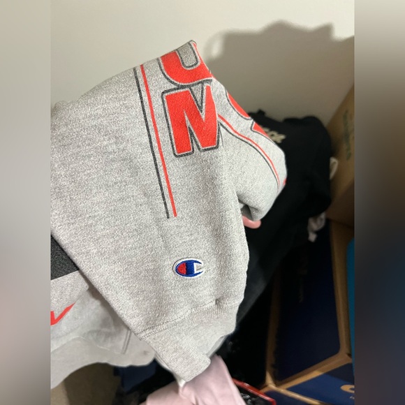 Champion X Justin Bieber Gray Stadium Tour Crewneck Sweatshirt - Picture 5 of 11